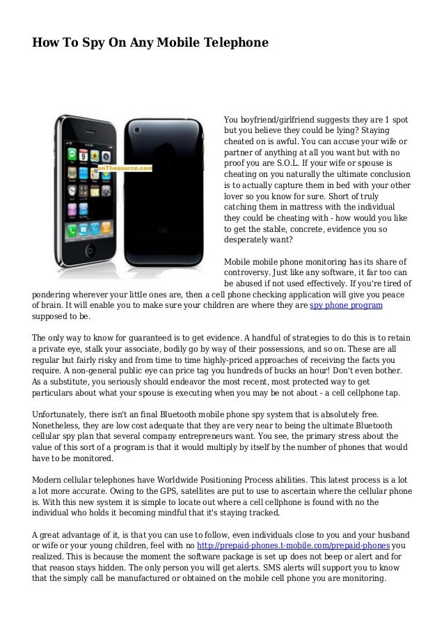 spy on any phone